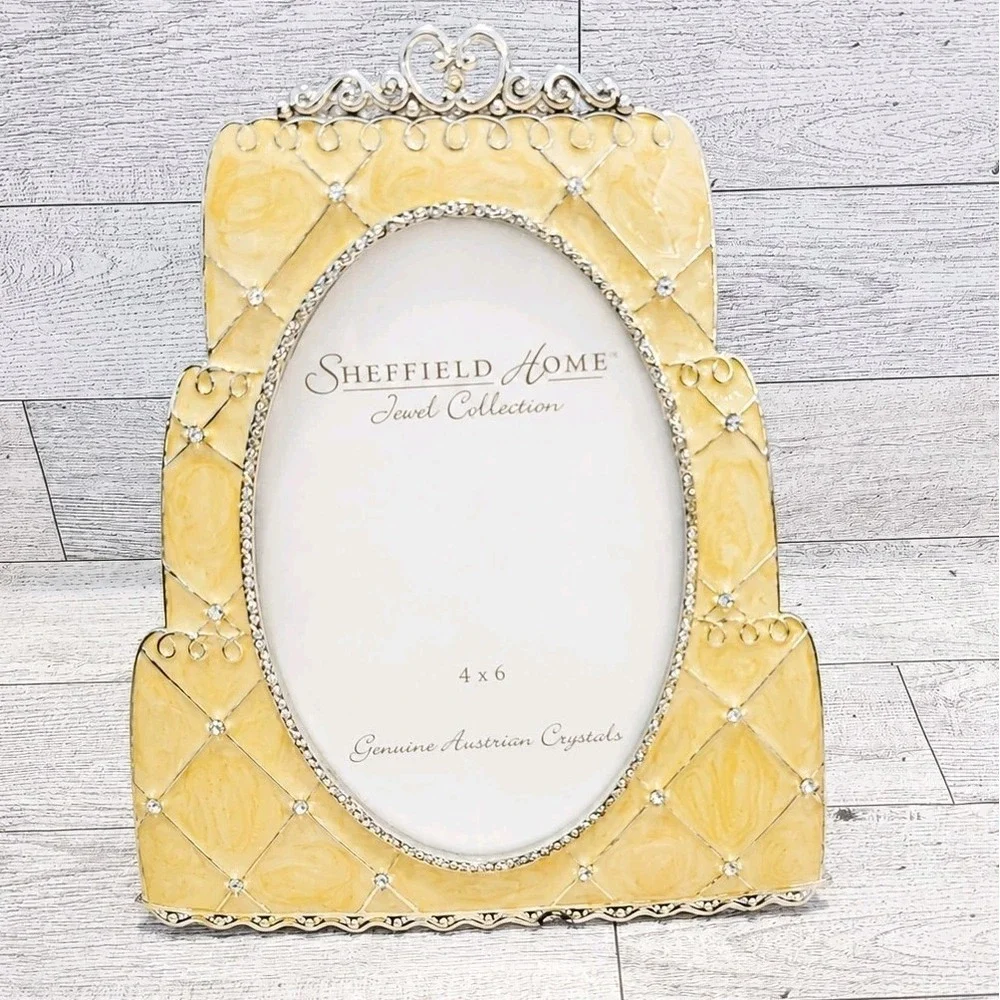 Sheffield Home Jewel Collection 4x6 Picture Frame Wedding Cake Crystals